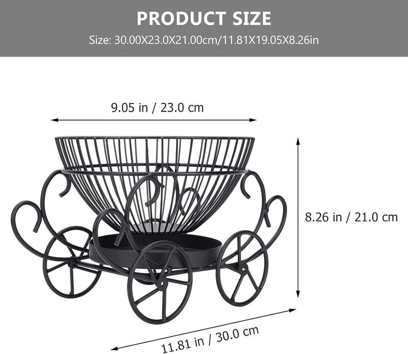 2 Tier Decorative Fruit Basket detail view