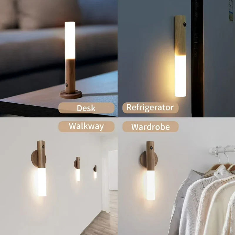 Smart LED Sensor Wall Light With Magnetic Base detail view