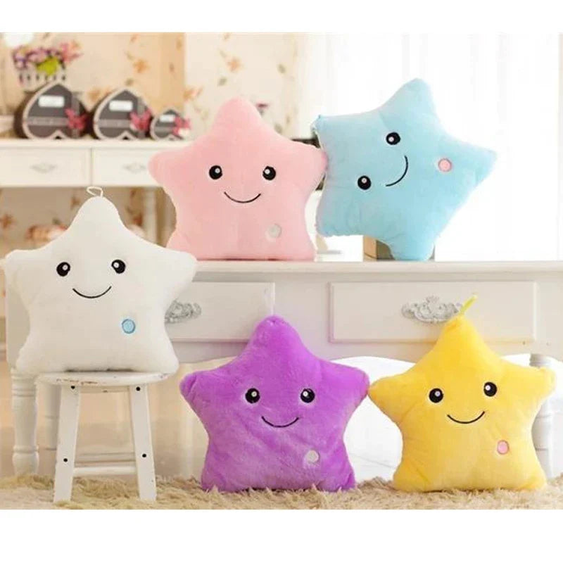 Soft Star Pillow With Glowing LED Light detail view