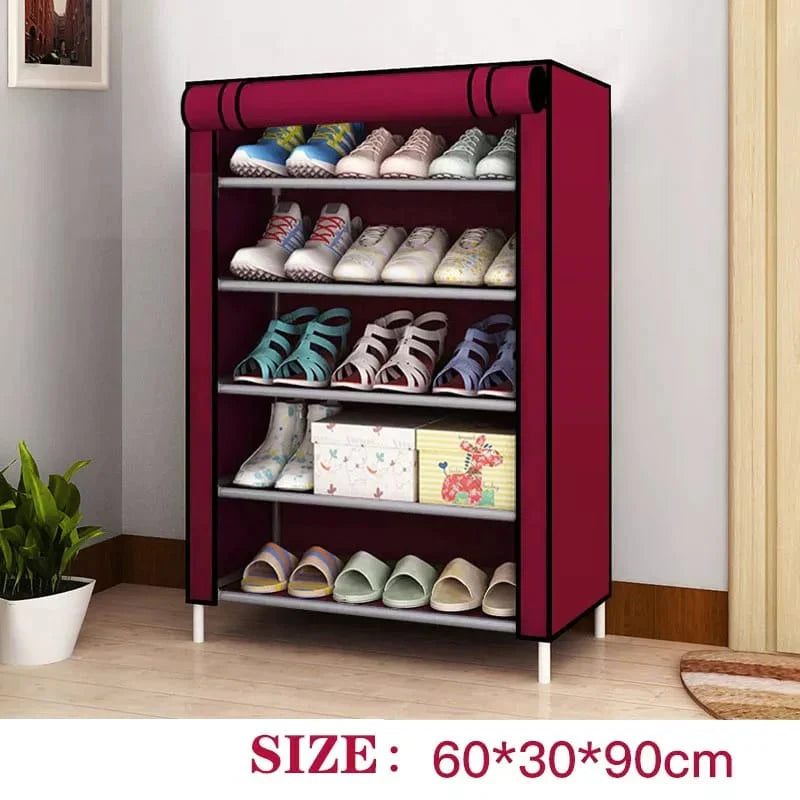 Multilayer Shoe Cabinet Shoe Rack Oxford Shoes Shelves detail view