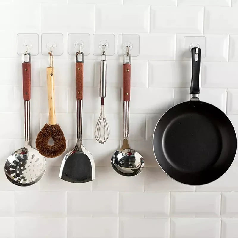 10 PCS Transparent Wall Hook detail view