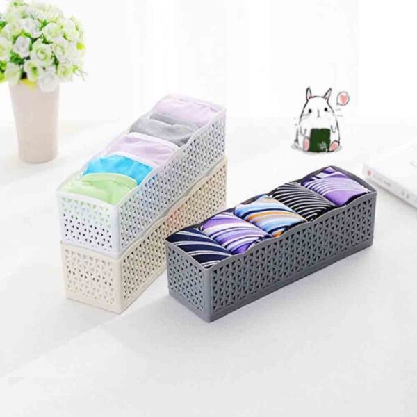 Socks Organizer 5 Grid Storage Basket detail view